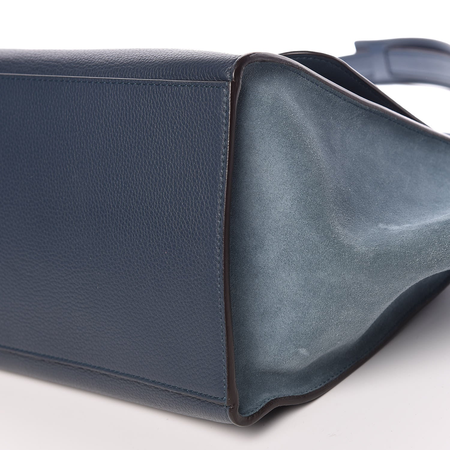 Celine Drummed Calfskin Suede Medium Trapeze Orage 8 of 8