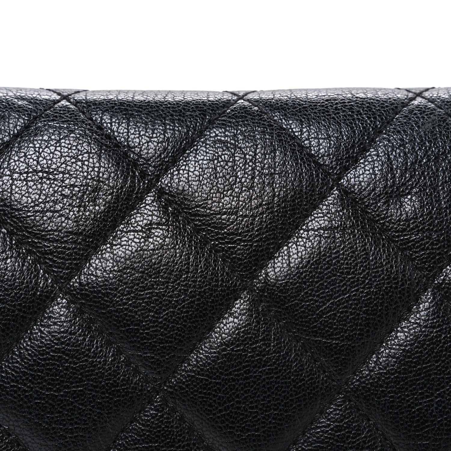 Chanel Metallic Goatskin Large City Rock Flap Black 8 of 10