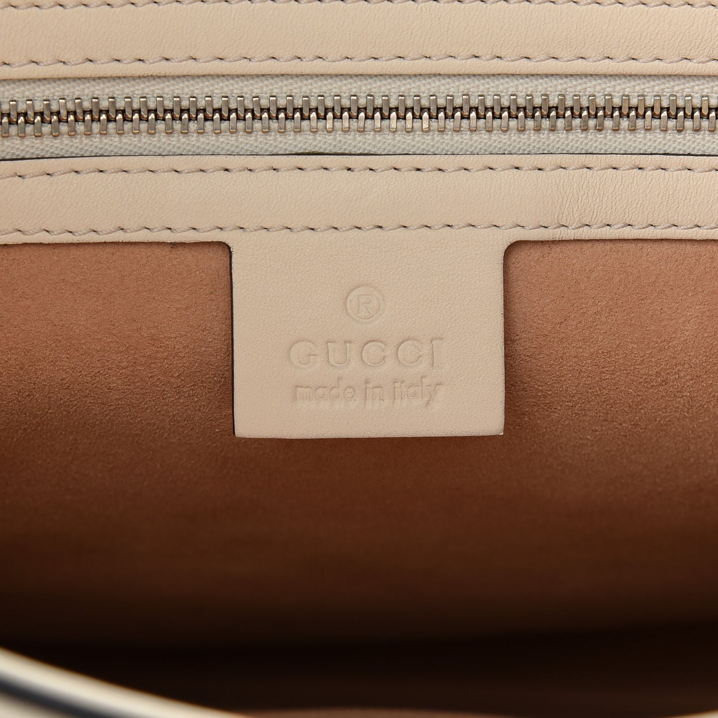 Calfskin Web Stripe Medium Dionysus Hobo White
