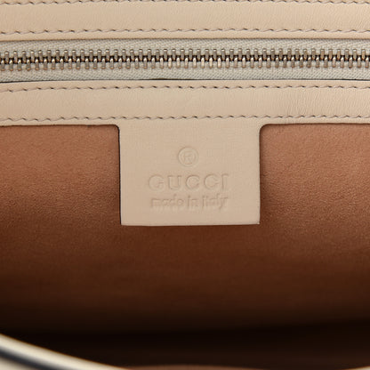 Gucci Calfskin Web Stripe Medium Dionysus Hobo White 6 of 10