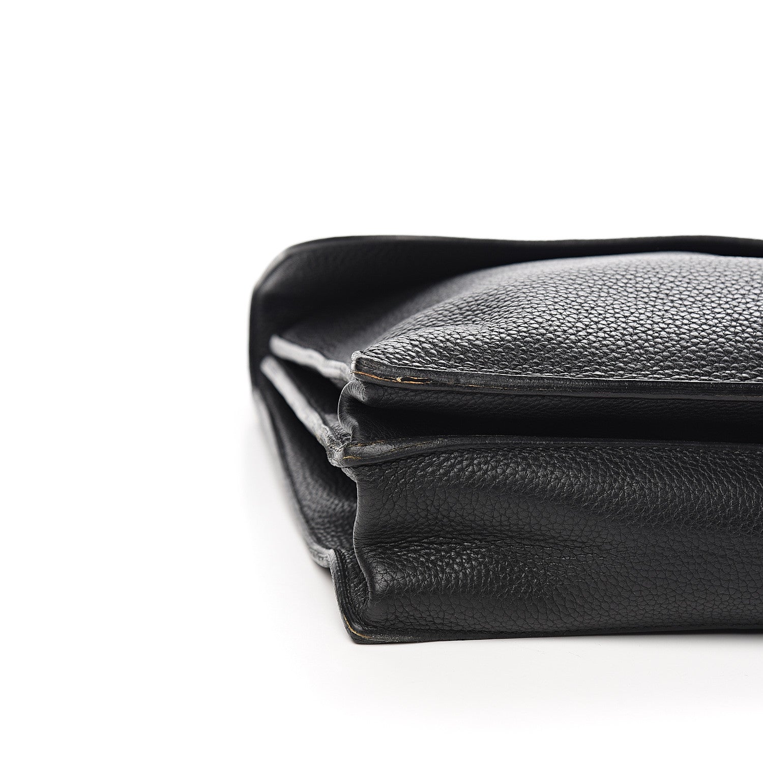 Hermes Taurillon Clemence Sac a Depeche 38 Briefcase Black 8 of 13