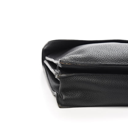 Hermes Taurillon Clemence Sac a Depeche 38 Briefcase Black 8 of 13