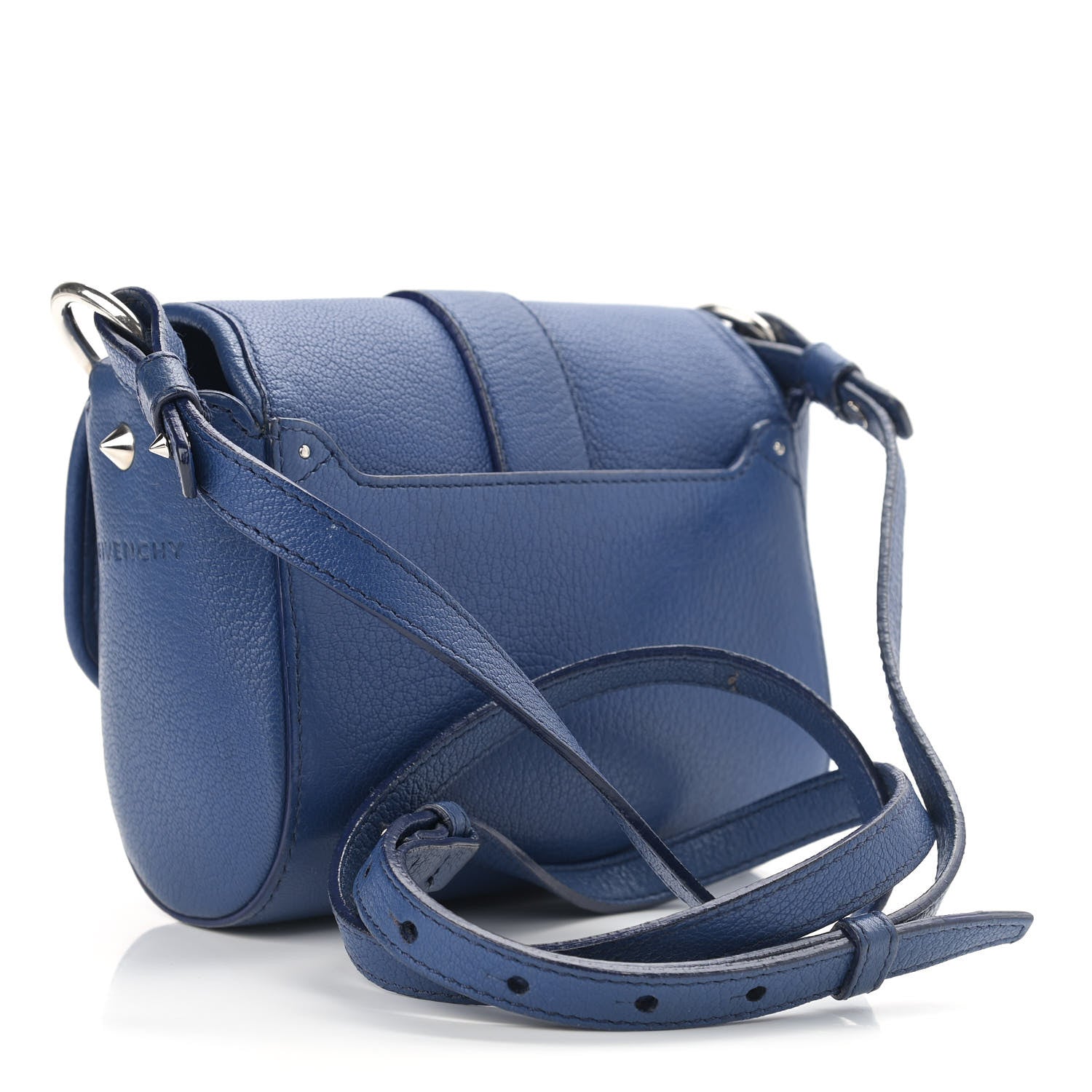 Givenchy Sugar Goatskin Obsedia Shoulder Bag Navy 2 of 15