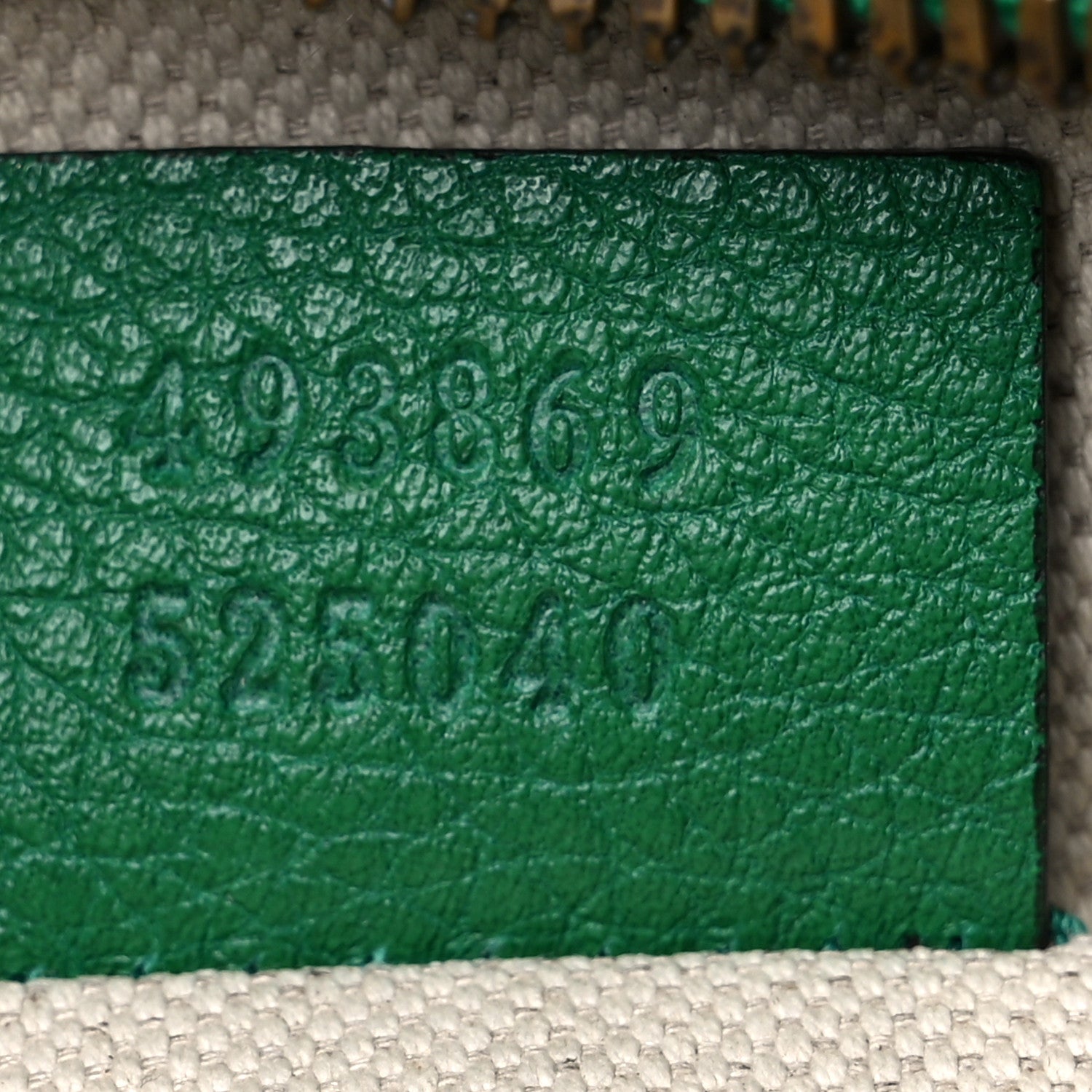 Gucci Grained Calfskin Logo Belt Bag Green 6 of 12