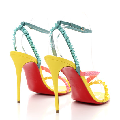 Christian Louboutin Nappa Spikes Mafaldina 100 Sandals 40.5 Multi 4 of 8