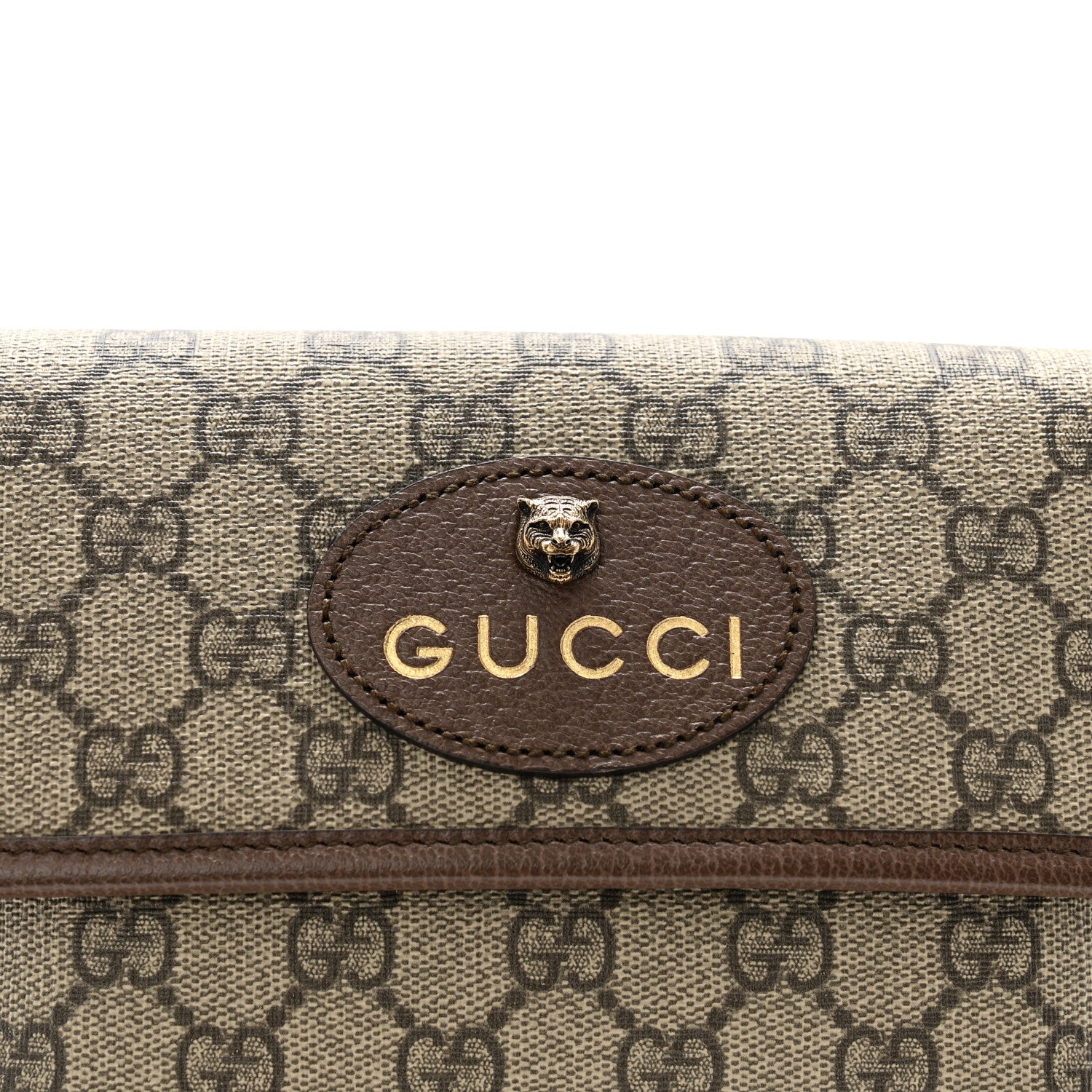 Gucci GG Supreme Monogram Neo Vintage Web Belt Bag Brown 8 of 10
