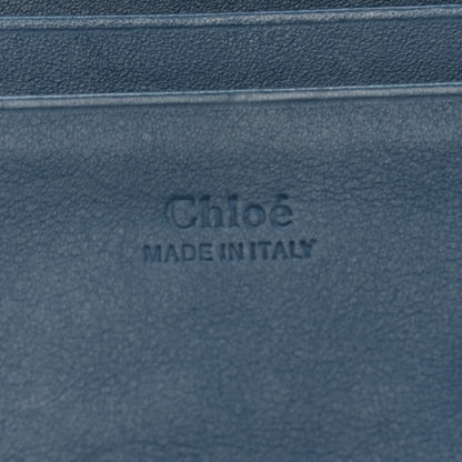 Chloe Suede Calfskin Mini Faye Shoulder Bag Majolica Blue 5 of 11