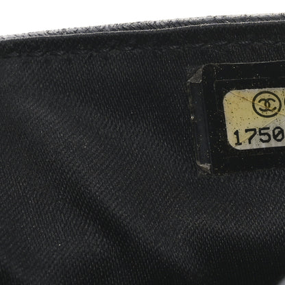 Chanel Crinkled Patent Quilted Zipped Pocket Wallet Black 7 of 8