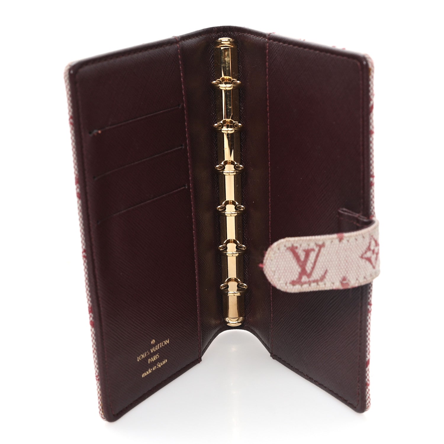Louis Vuitton Mini Lin Small Ring Agenda Cover Cherry 5 of 8