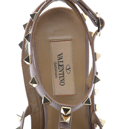 Valentino Garavani Patent Rockstud Ankle Strap 100mm Pumps 36.5 Light Ivory Poudre 5 of 8