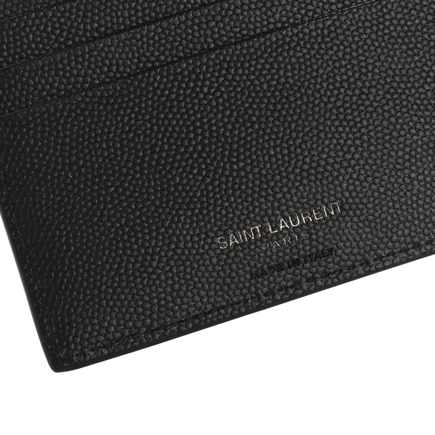 Grain De Poudre Monogram Monochrome East West Cassandre Bifold Wallet Black
