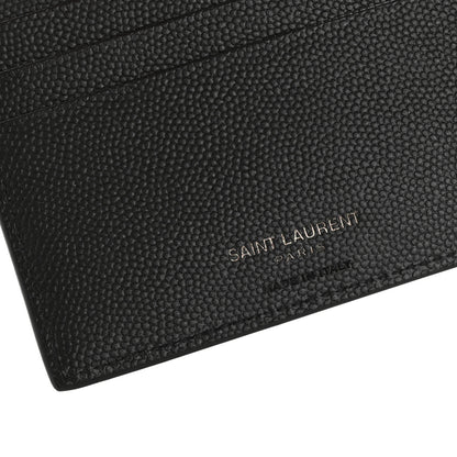 Saint Laurent Grain De Poudre Monogram Monochrome East West Cassandre Bifold Wallet Black 11 of 18