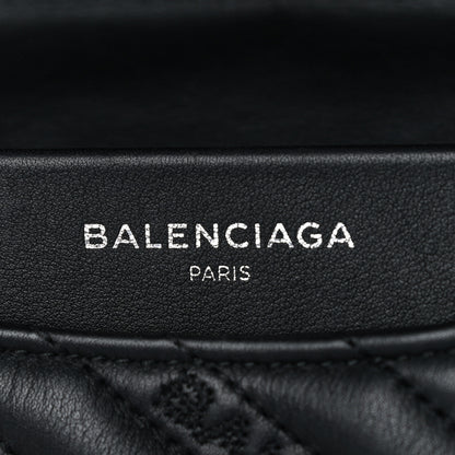 Balenciaga Calfskin Logo Matelasse M BB Chain Shoulder Bag Black 6 of 17