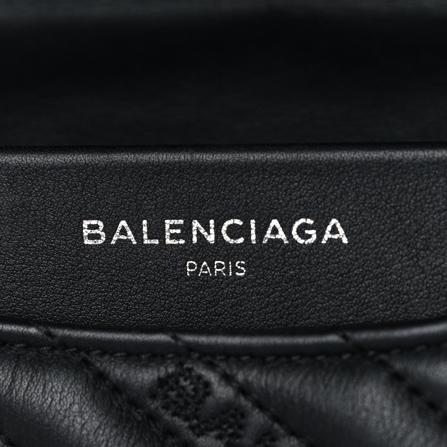 Balenciaga Calfskin Logo Matelasse M BB Chain Shoulder Bag Black 6 of 17