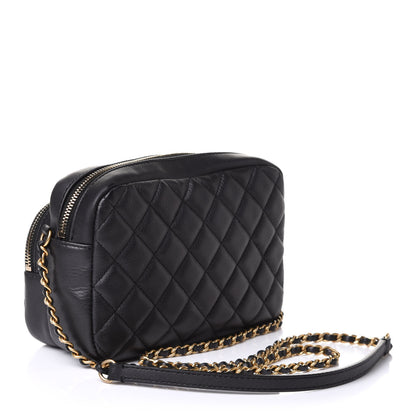 Chanel Calfskin Quilted Day Trips Camera Case Black 3 of 11