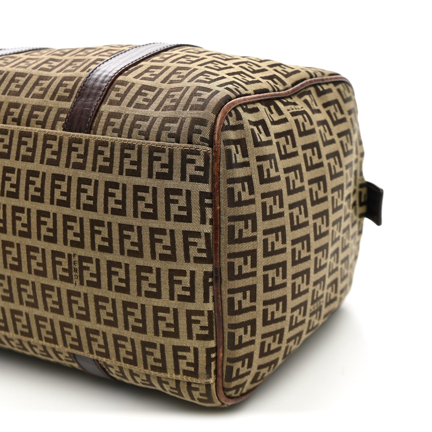 Fendi Zucchino Vitello Boston Mogano Panna Bruciato 10 of 13