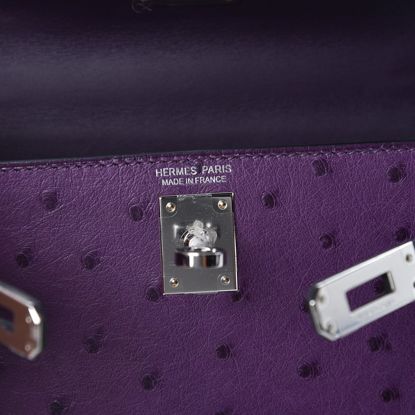 Ostrich Kelly Sellier Mini 20 Violine