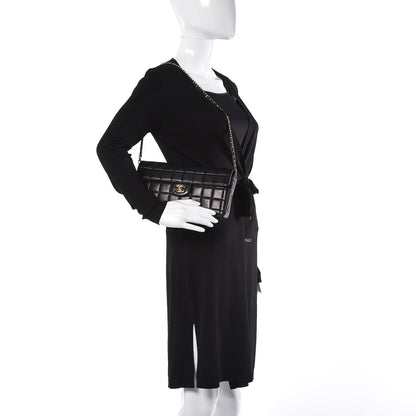 Chanel Lambskin East West Chocolate Bar Flap Black 2 of 9