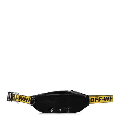 Off-White Canvas Logo Print Belt Bag Black 1 of 13