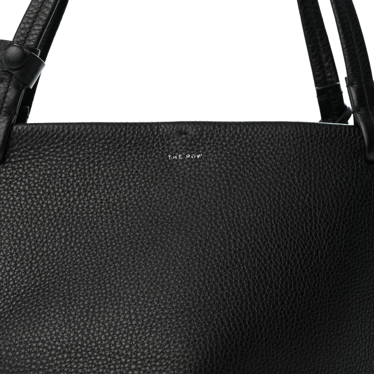 Grained Calfskin Park Tote Three Black