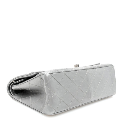 Chanel Metallic Aged Calfskin Quilted 2.55 Reissue 226 Flap Silver 4 of 10