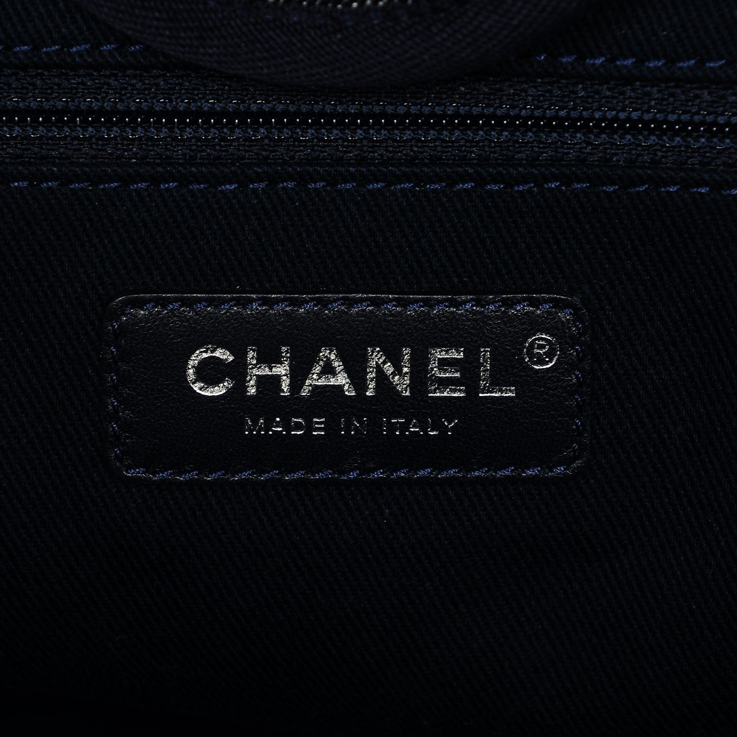 Canvas Large Deauville Tote Dark Blue
