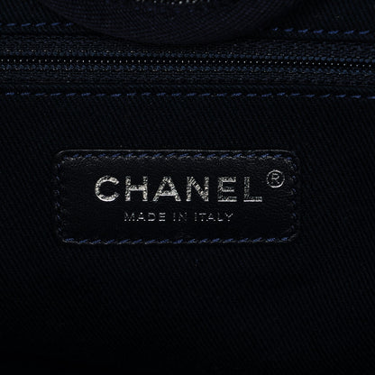Chanel Canvas Large Deauville Tote Dark Blue 6 of 7
