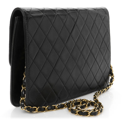 Chanel Lambskin Quilted Small Single Flap Black 3 of 12