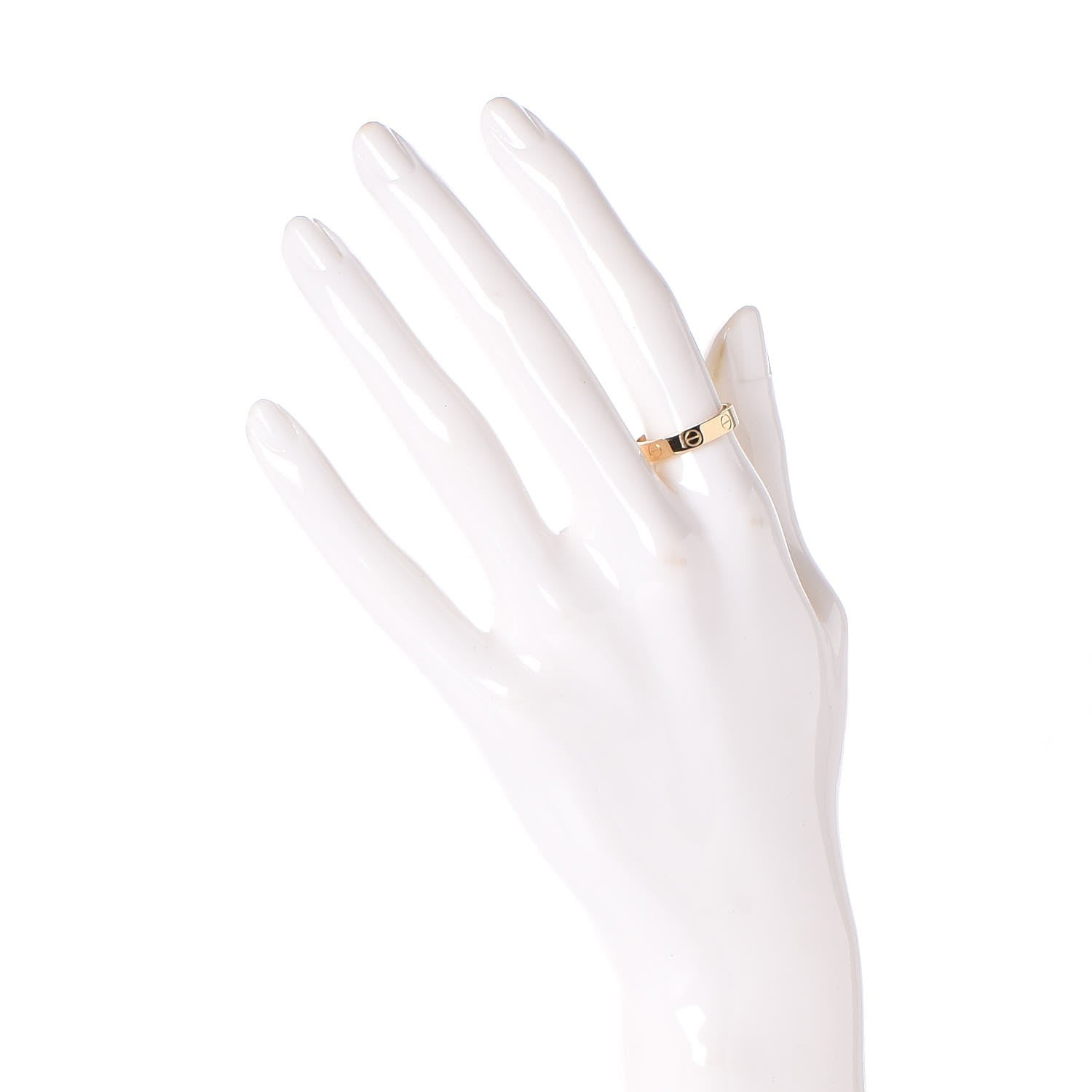 Cartier 18K Yellow Gold 3.5mm LOVE Wedding Band Ring 53 6.25 2 of 4
