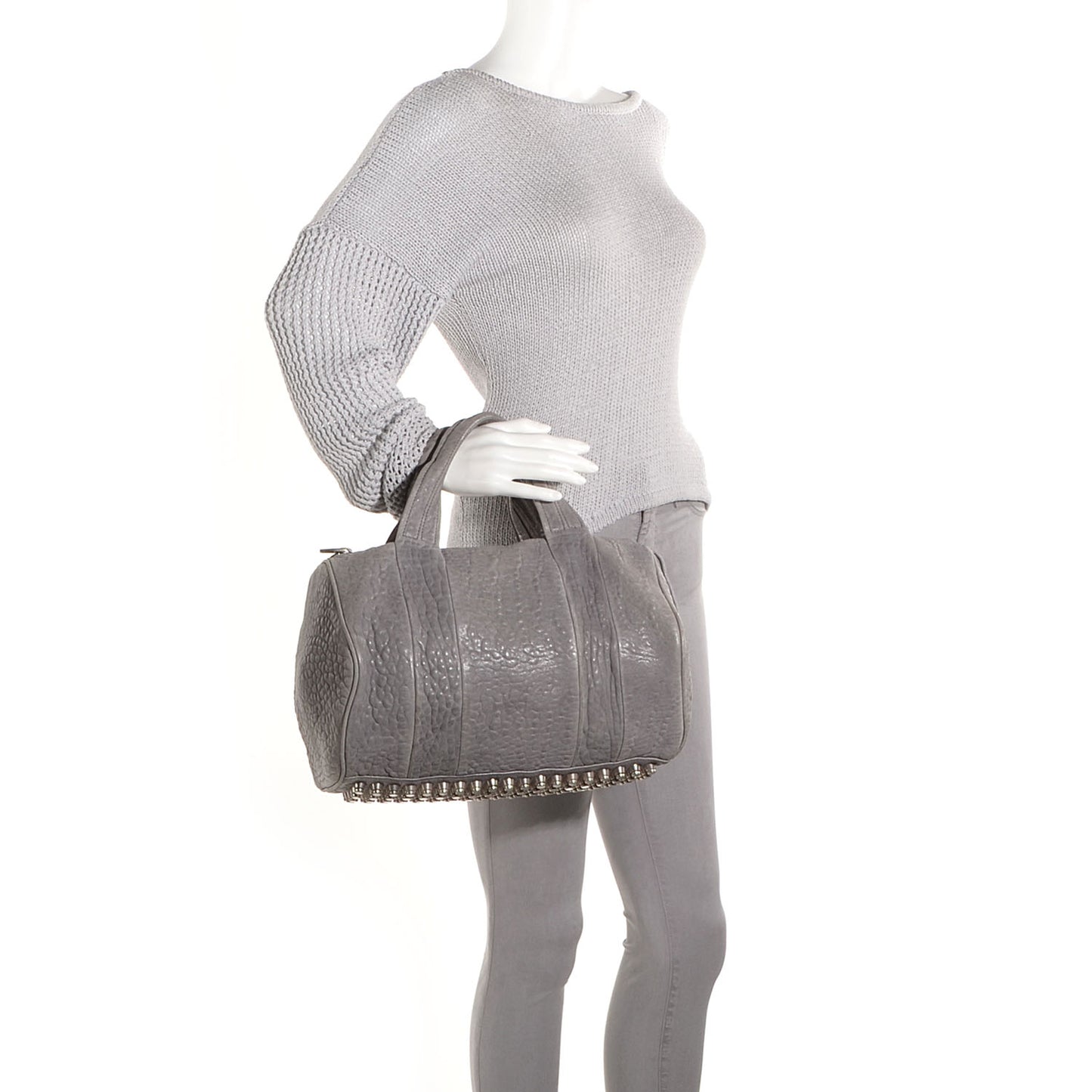 Pebbled Lambskin Rocco Grey