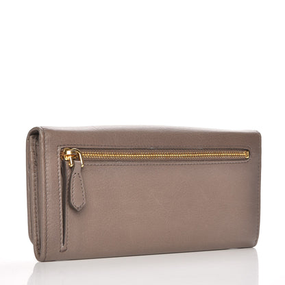 Prada Vitello Continental Flap Wallet Argilla 3 of 9