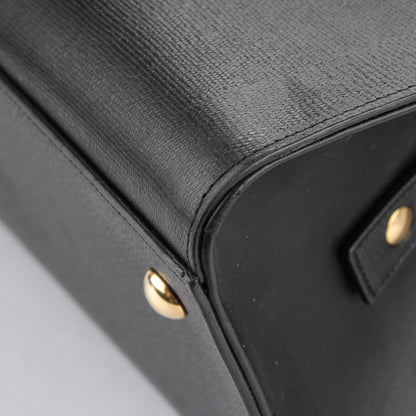 Saint Laurent Tweed Calfskin Classic Small Cabas Y Bag Black 8 of 9
