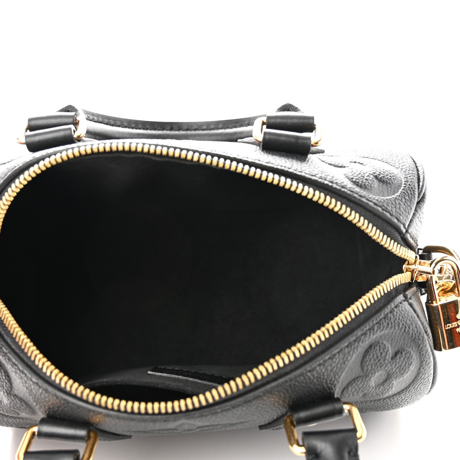 Louis Vuitton Empreinte Monogram Giant Speedy Bandouliere 20 Black 5 of 10