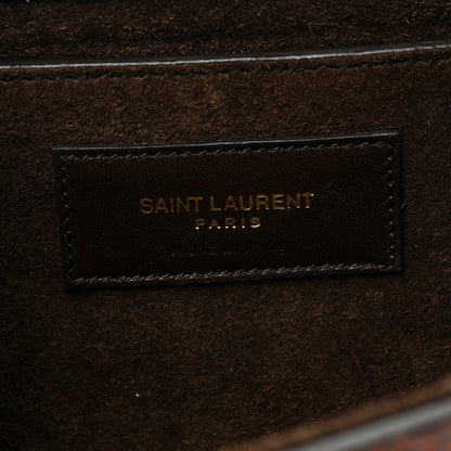 Saint Laurent Snakeskin Medium Classic Monogram Kate Satchel Multicolor 6 of 8