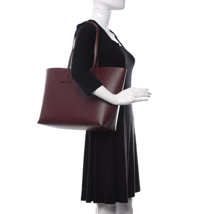 Tom Ford Grained Calfskin Small T Tote Bordeaux 2 of 9