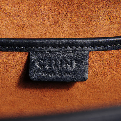 Celine Drummed Calfskin Nano Tri-Color Luggage Bright Orange 6 of 8