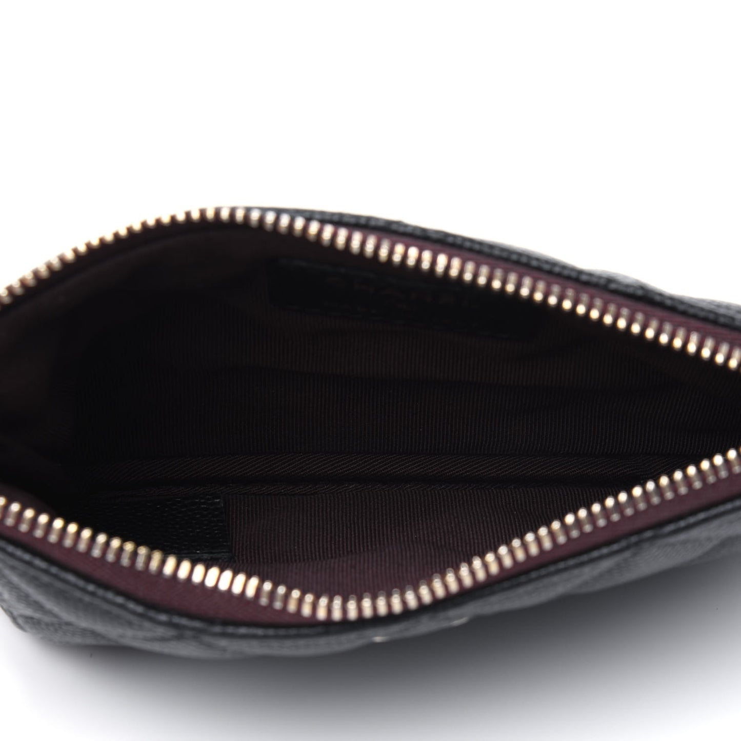 Caviar Quilted Small Cosmetic Case Black