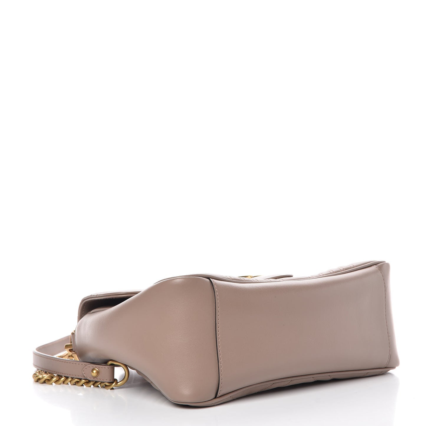 Calfskin Matelasse Small GG Marmont Top Handle Shoulder Bag Porcelain Rose