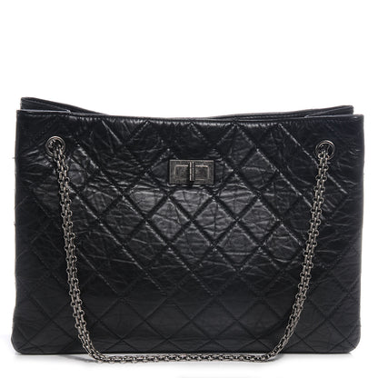 Chanel Aged Calfskin Reissue 2.55 Tote Black 1 of 7