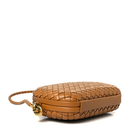 Bottega Veneta Calfskin Intrecciato Knot On Strap Camel 4 of 9