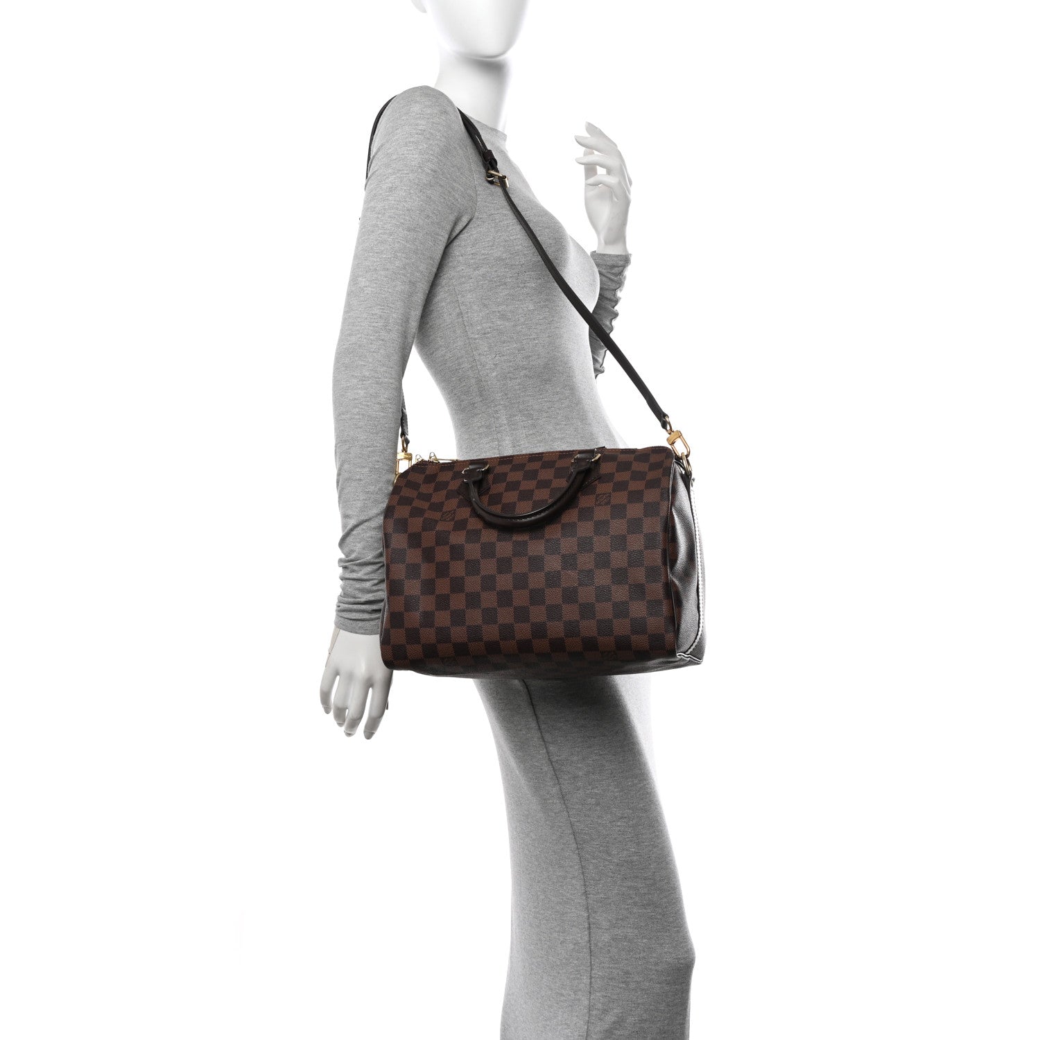 Louis Vuitton Damier Ebene Speedy Bandouliere 30 2 of 13
