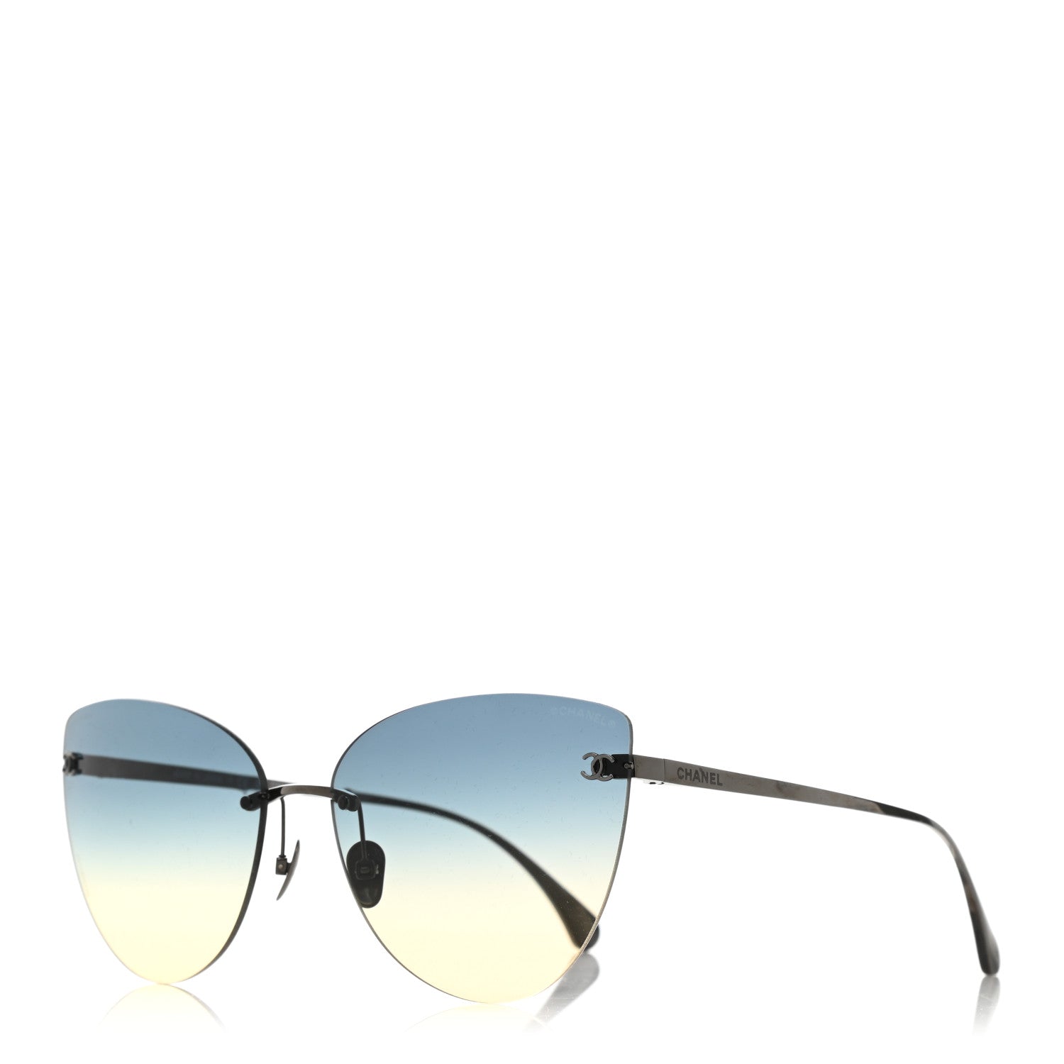 Chanel Cat Eye Sunglasses 4273-T Blue 1 of 7