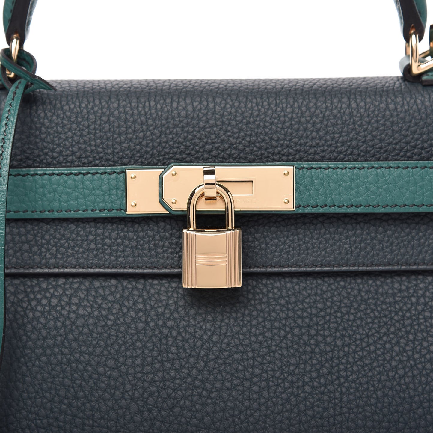 Togo Horseshoe Kelly Retourne 28 Vert Cypress Malachite