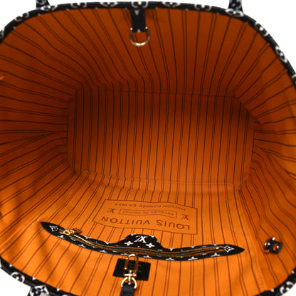 Louis Vuitton Monogram Giant Jungle Neverfull MM Black 5 of 9