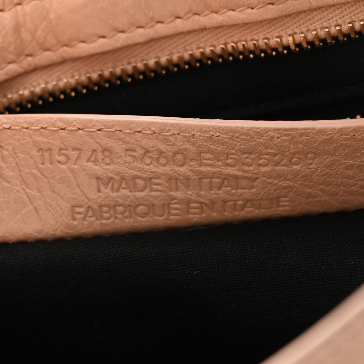 Balenciaga Agneau Laser Cut Cross Classic Gold Hardware City Rose Peach 7 of 10