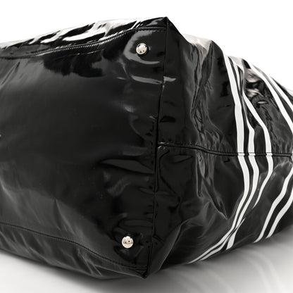 Chanel Vinyl Large La Pausa Bay Shopping Bag Black 10 of 11