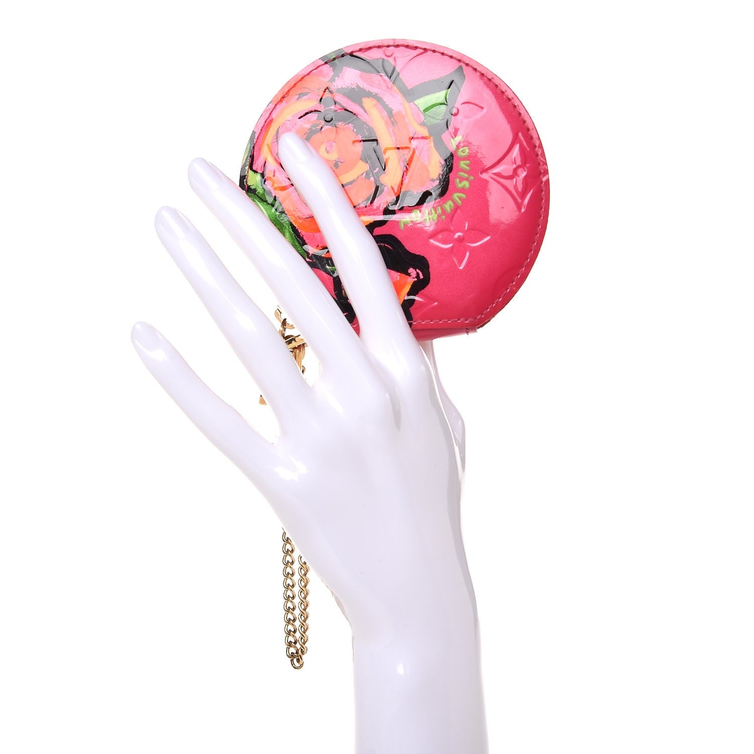 Louis Vuitton Vernis Roses Chapeau Coin Purse Rose Pop 2 of 8