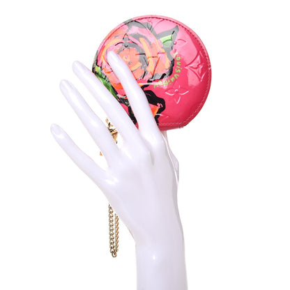 Louis Vuitton Vernis Roses Chapeau Coin Purse Rose Pop 2 of 8