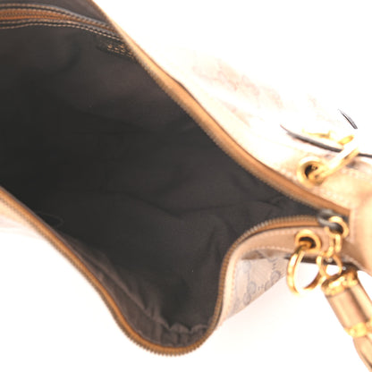 Gucci Crystal Monogram Babouska Hobo Gold 5 of 11