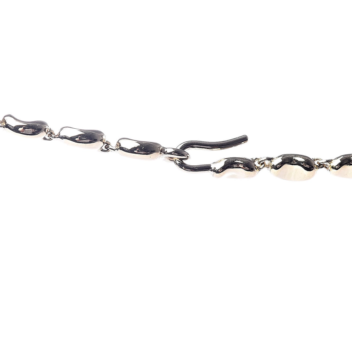18K Yellow Gold Mini Elsa Peretti Bean Link Necklace